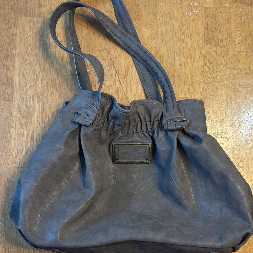 Simply Vera Vera Wang Charcoal Tote Bag